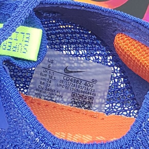 Nike Men's Zoom Superfly Elite 2 Track & Field Sprinting Spikes Blue CD4382-400 - Picture 15 of 15